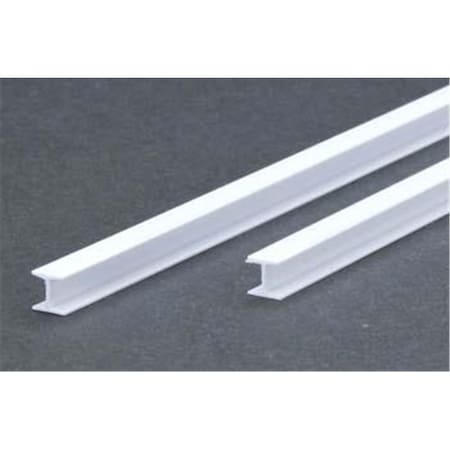 Evergreen 0.25 In. - 6.4 Mm H Column Styrene Railroad Scratch Building Supply, Opaque White EVG287